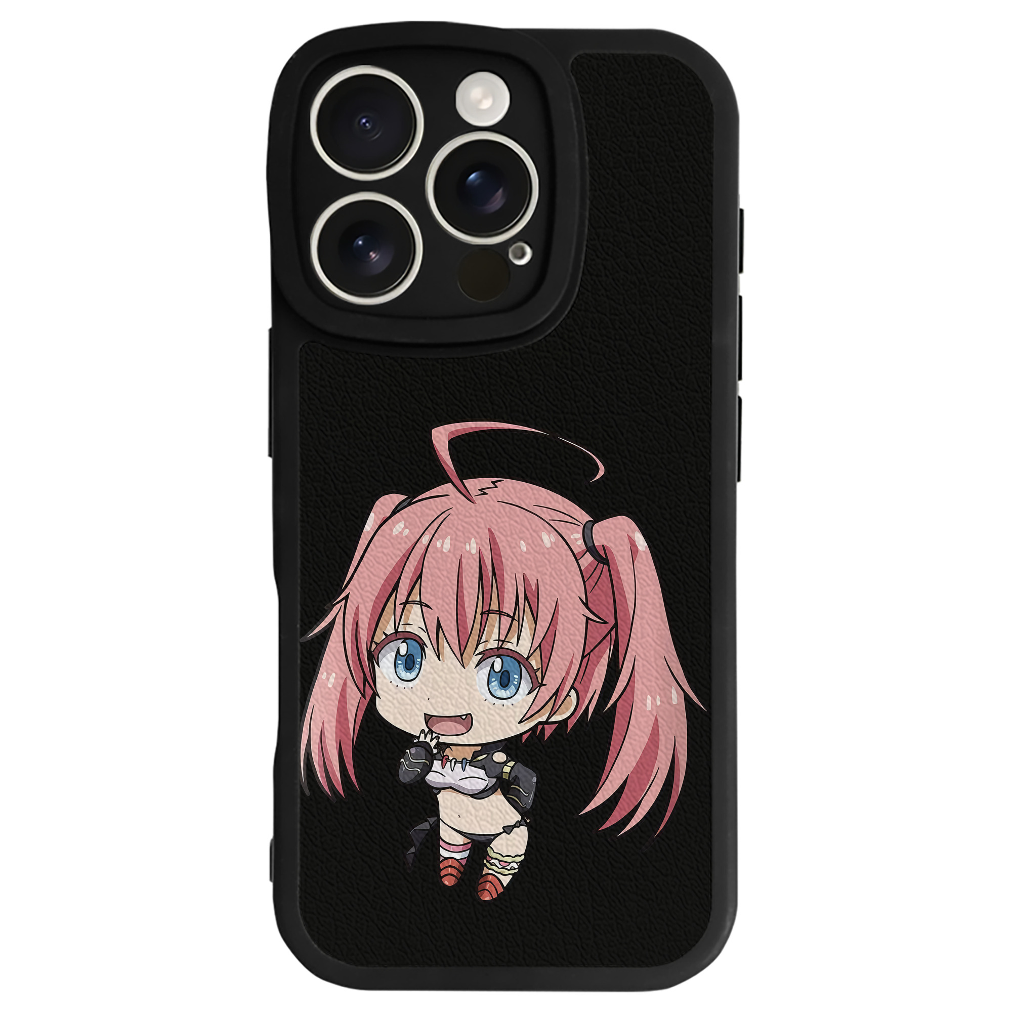 （画像用） 転スラ Regarding Reincarnated to Slime 【iPhone 16シリーズ対応】シリコンスマホケース（レザー調） 材質：シリコン